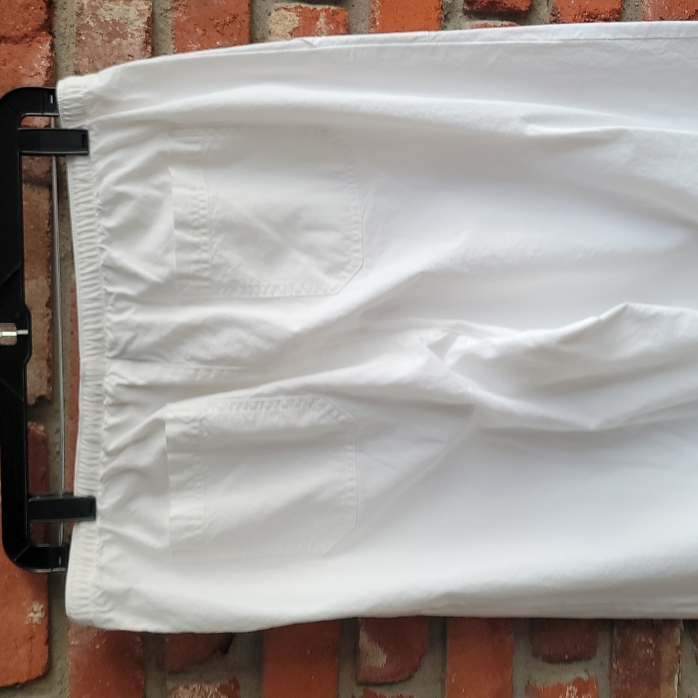 Vintage LL BEAN White Cotton Pants. Size M. Tall - Picture 7 of 7